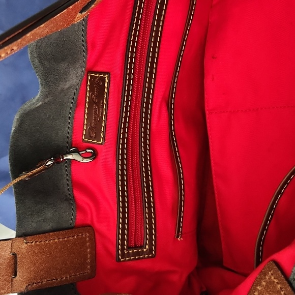 Dooney & Bourke Hunter Green Suede and Leather tote - Picture 11 of 16